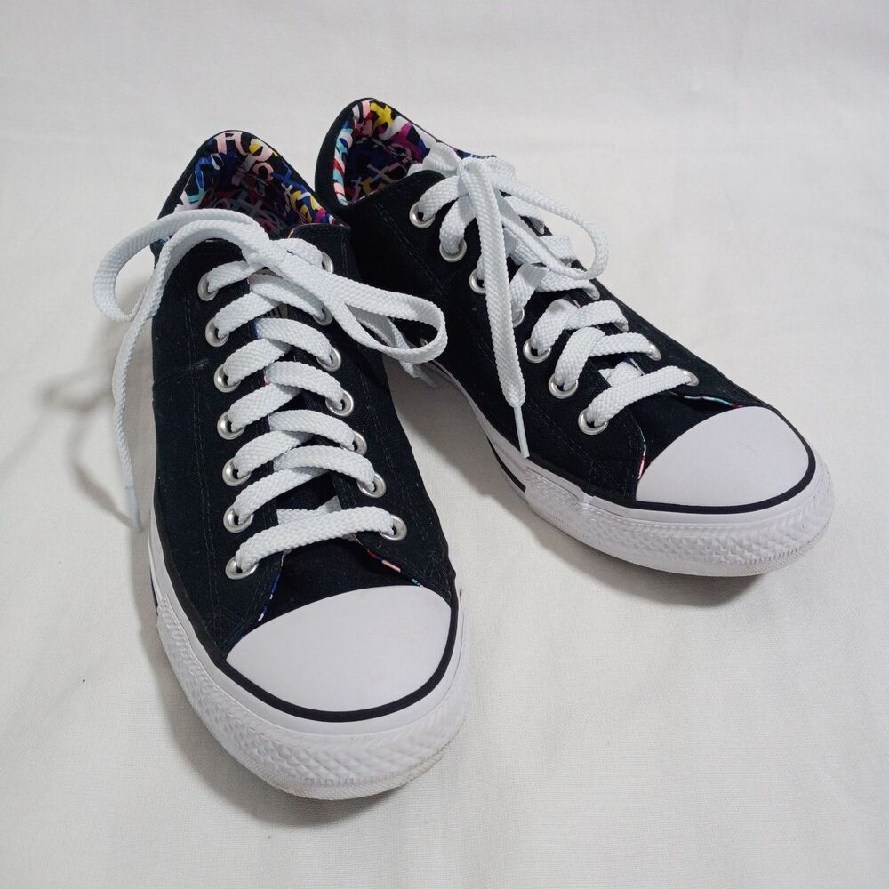 Chuck Taylor All Star Madison Ox Inner Liner Women's 11 Black Canvas Low Top EUC